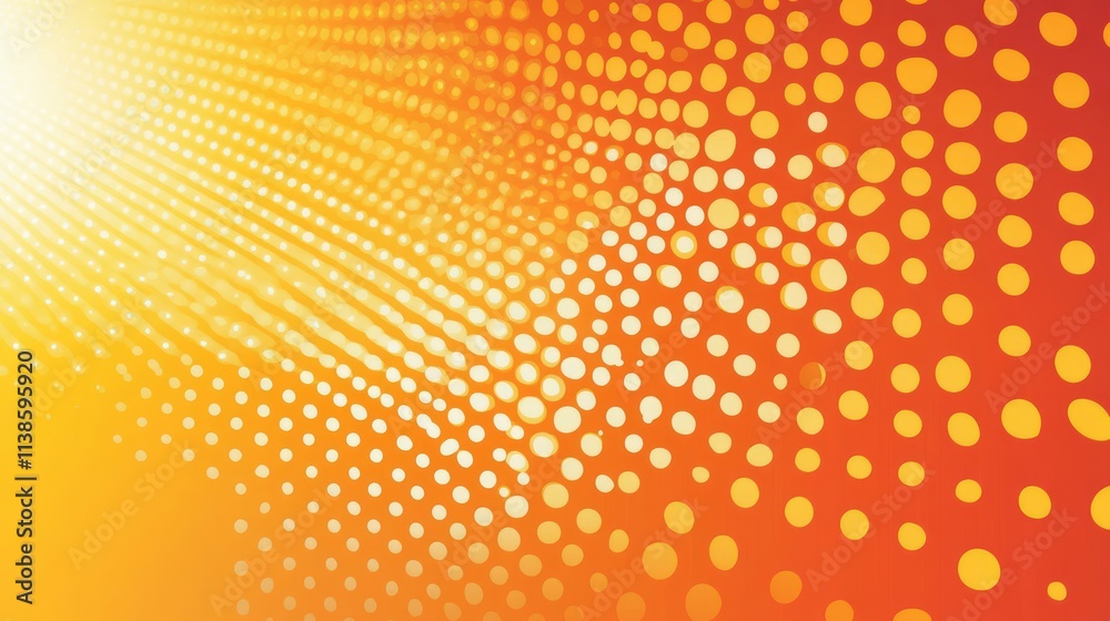 Abstract Orange Yellow Dotted Pattern Background Abstract Orange Yellow Dotted Pattern Background