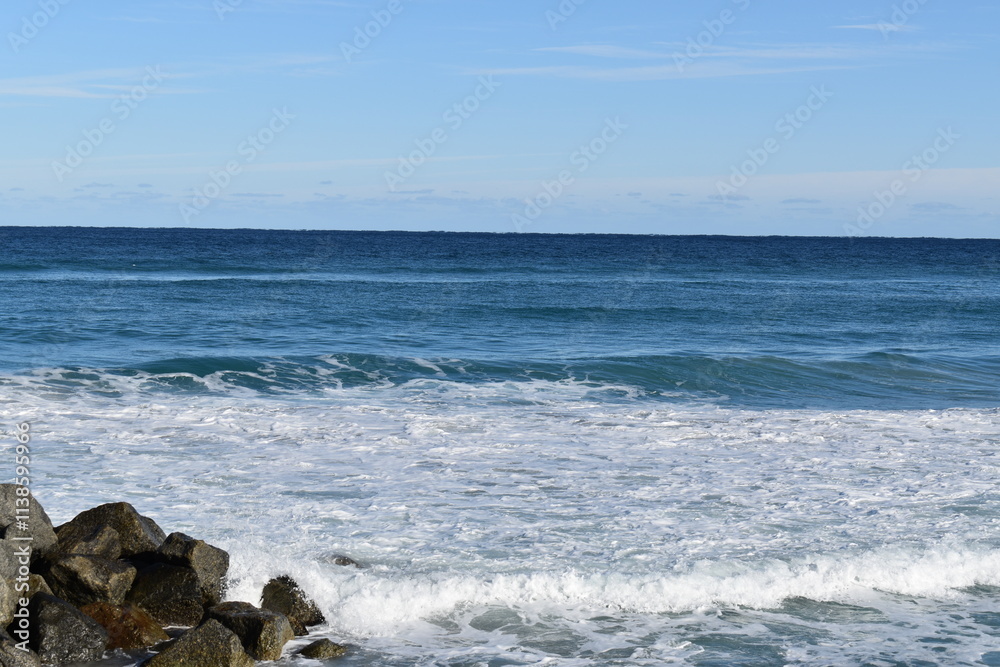 waves on the beach in Florida waves on the beach in Florida