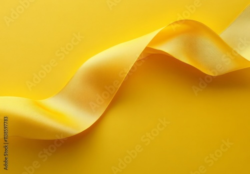 Yellow Satin Ribbon Curls o...