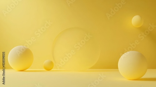 Yellow Abstract Background ...