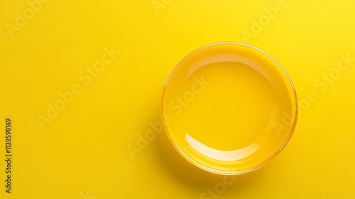 Yellow Bowl on Yellow Backg...