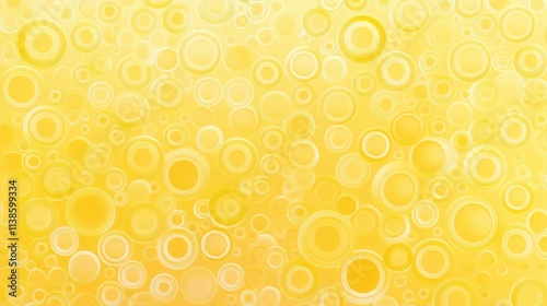 Abstract Yellow Circle Patt...