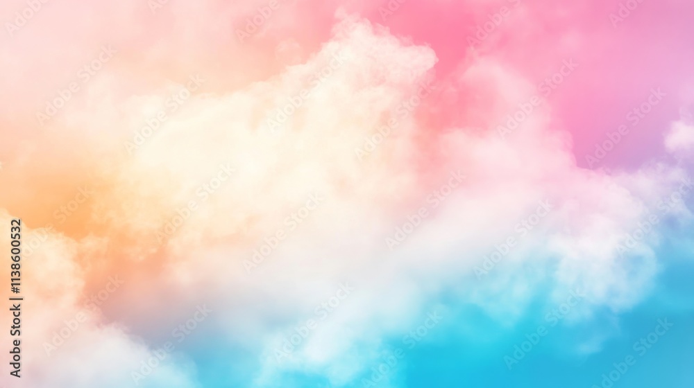 Pastel Sky with White Clouds Pastel Sky with White Clouds