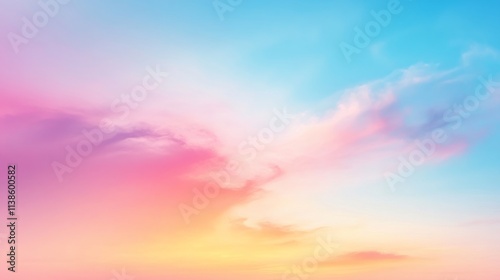 A Pastel Sky with Delicate ...