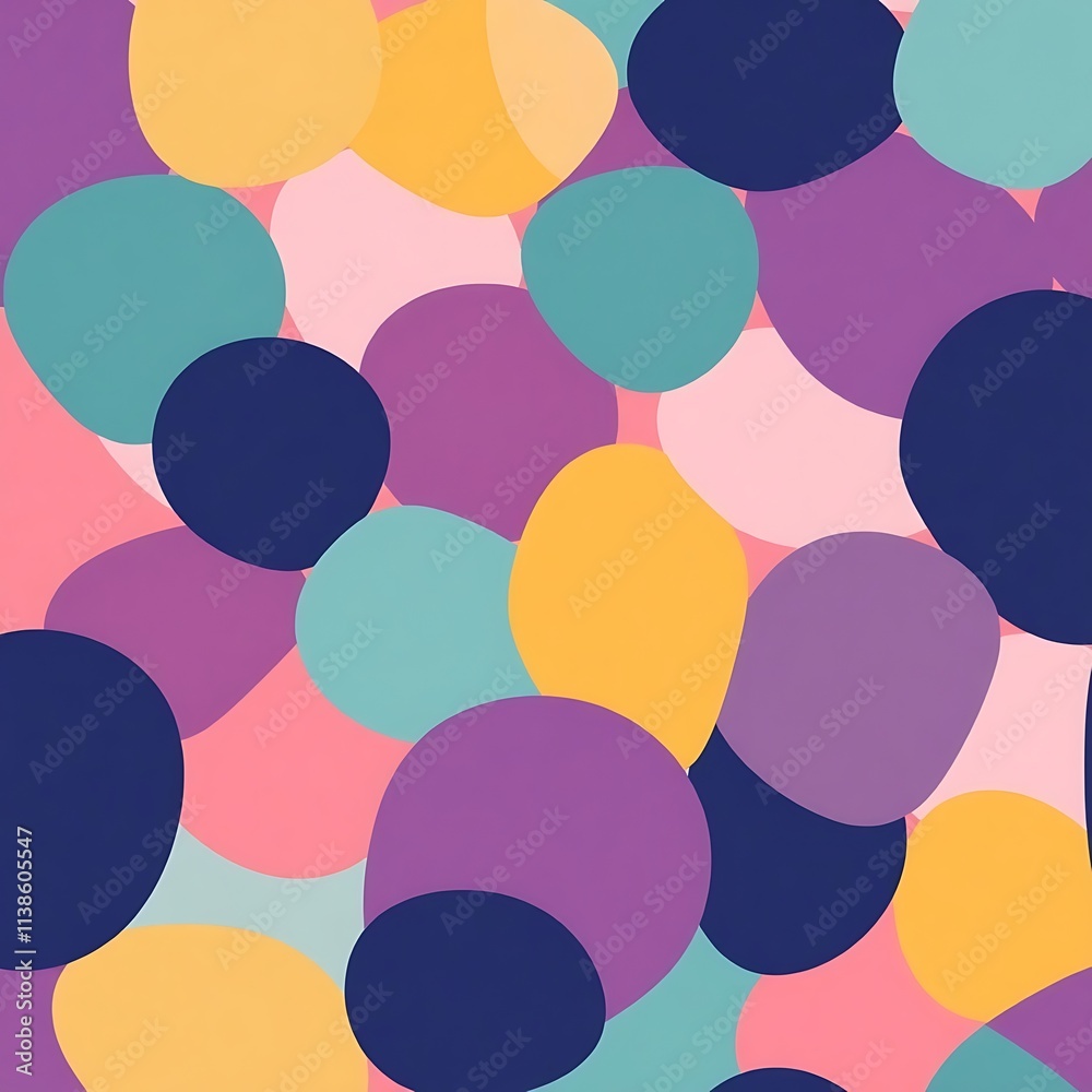 Abstract Colorful Circles Pattern: A vibrant and playful abstract pattern featuring a collection of colorful overlapping circles. The design showcases a mix of vibrant hues, including blue, pink. Abstract Colorful Circles Pattern: A vibrant and playful abstract pattern featuring a collection of colorful overlapping circles. The design showcases a mix of vibrant hues, including blue, pink.