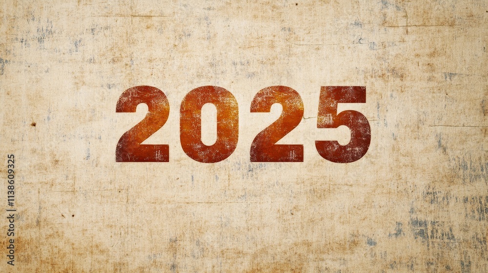 New Year 2025 Grunge Background - New year, future, anticipation, hope, time. Grunge texture. New Year 2025 Grunge Background - New year, future, anticipation, hope, time. Grunge texture.