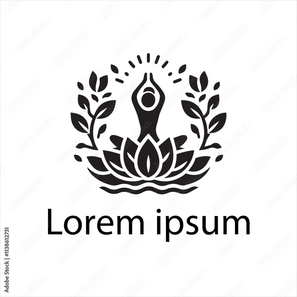 Fototapeta premium yoga logo