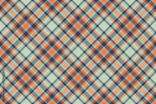 Girl seamless vector pattern, woman check textile plaid. Creative fabric tartan texture background in blue and light colors.