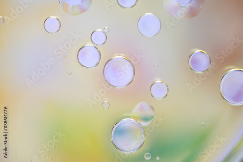 Wallpaper Mural Abstract Pastel Oil Bubbles Background with Soft Multicolor Gradient Torontodigital.ca
