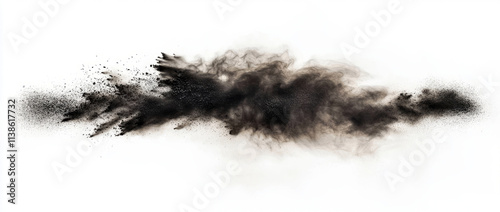 Black powder dust splash photo