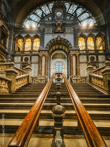 Antwerp Central Station in Flanders, Belgium