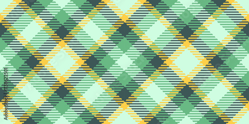 Complexity plaid background check, graphic texture vector tartan. Painting fabric pattern seamless textile in light and green colors.