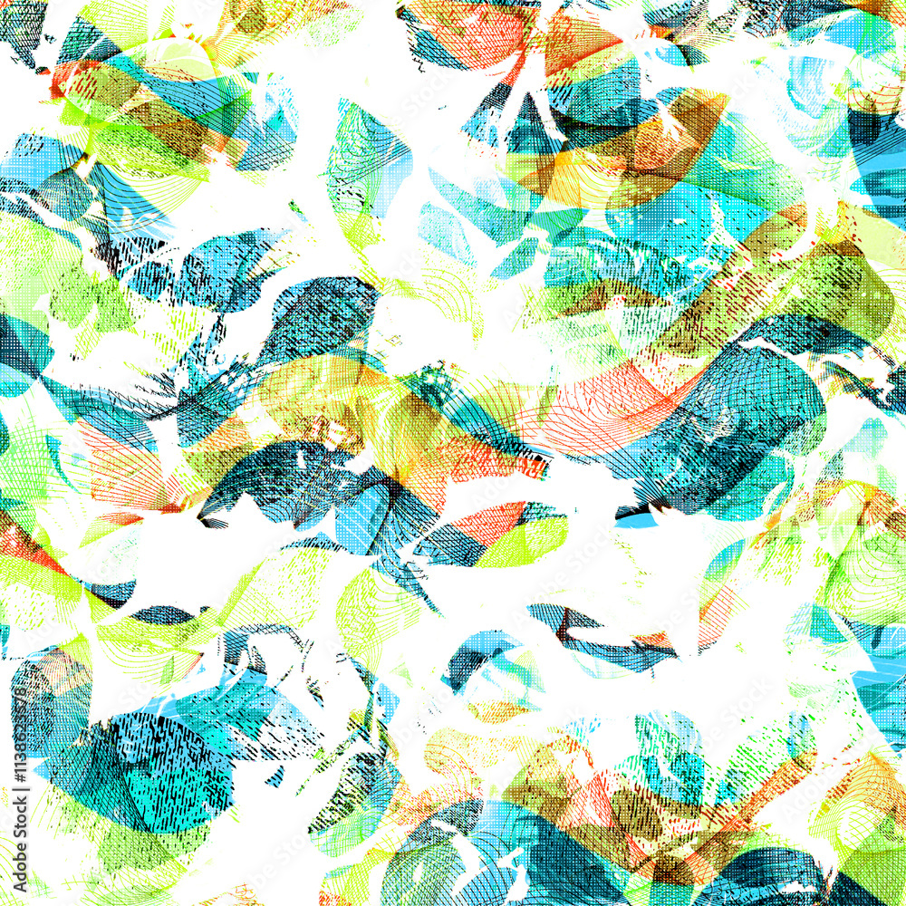 Naklejka premium abstract seamless patterns