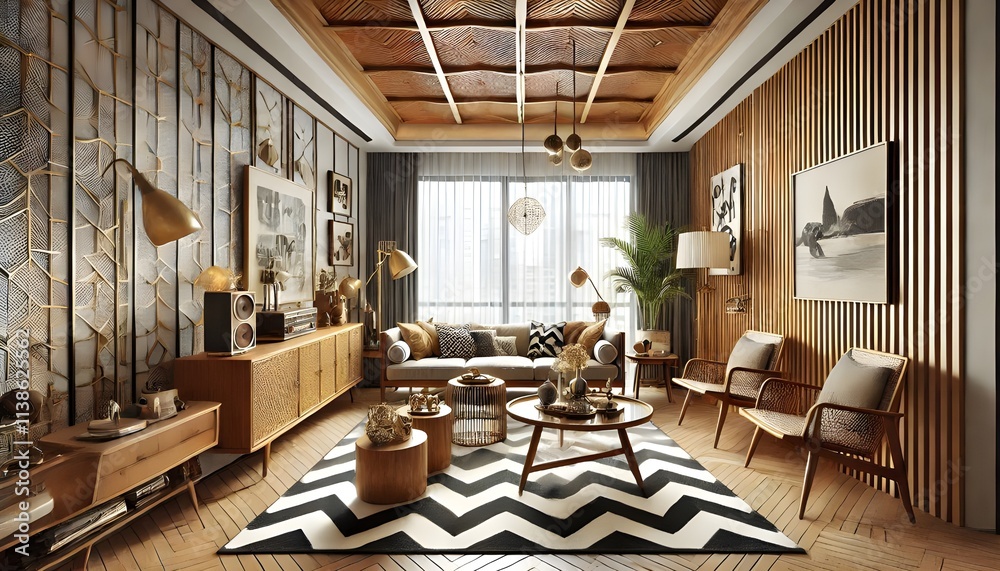 Fototapeta premium Scandinavian Brightness with Natural Elements