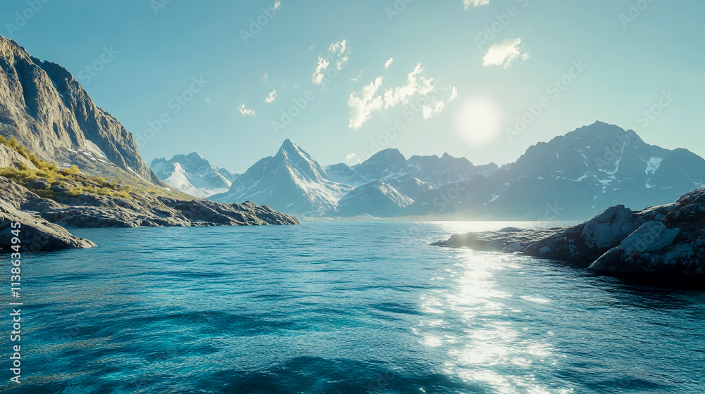 Panoramic View of the Ocean Panoramic View of the Ocean