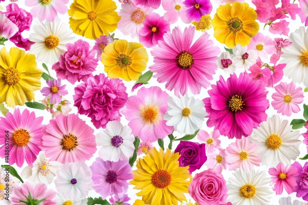 Fototapeta premium seamless background with flowers