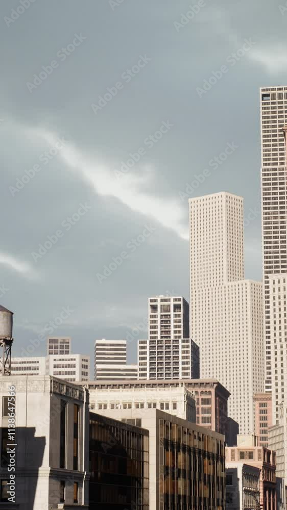 Skyline of midtown in Manhattan New York City Skyline of midtown in Manhattan New York City