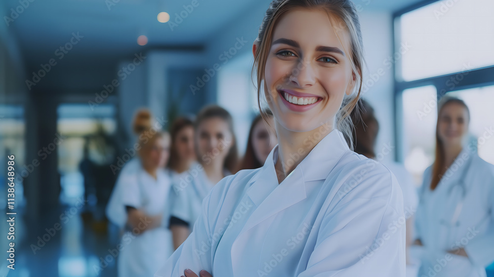 Un docteur à l'hôpital. Un docteur à l'hôpital.