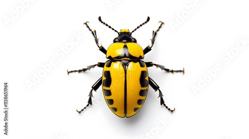 Close up Of A Leaf Beetle Cryptocephalus Bipunctatus photo