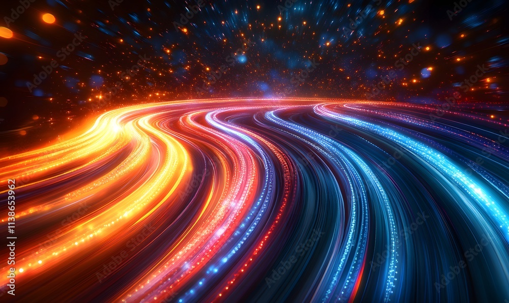 A creative image with motion blur illustrating the dynamic and energetic A creative image with motion blur illustrating the dynamic and energetic