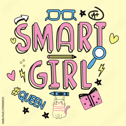 SMART GRIL ILLUSTRATION AND TOYS ITEMS