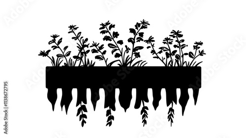 Watercress harvested from stream flowing out of fish enclosure, Plant Digital Art