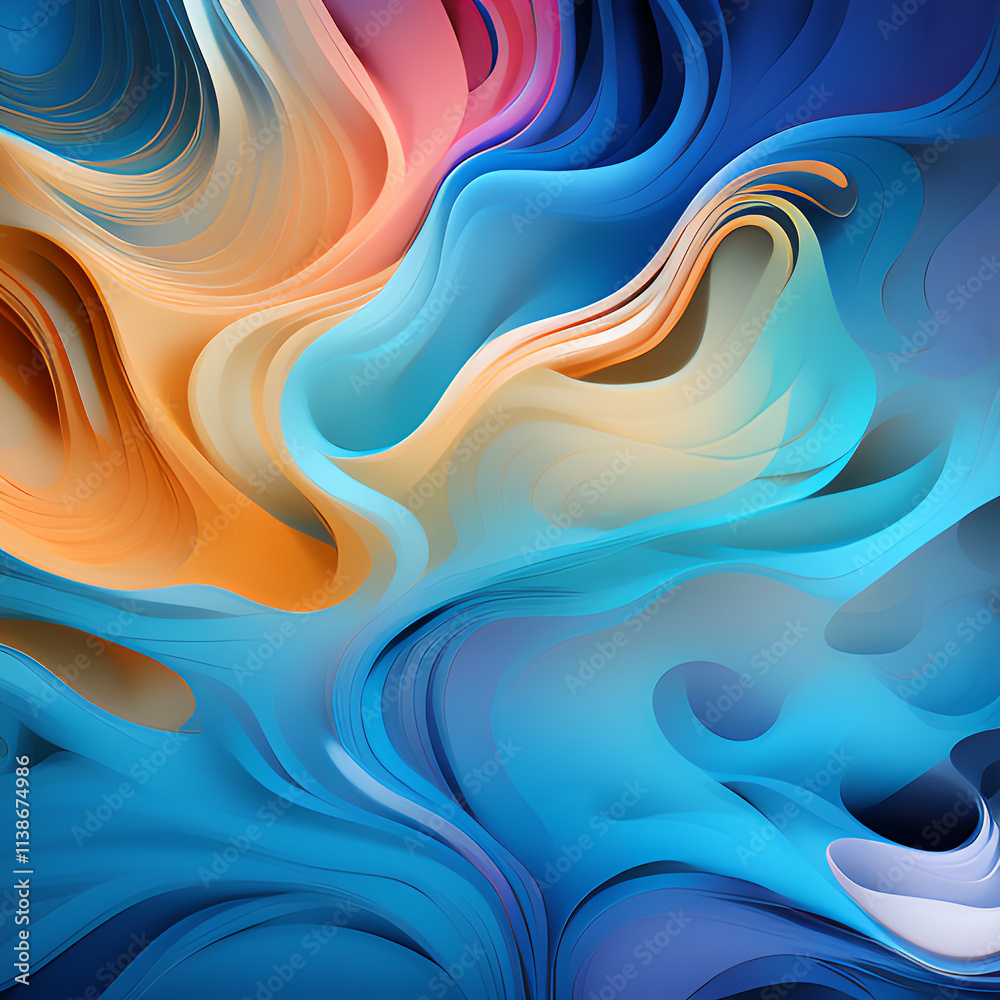 Obraz premium Glowing lines neon banner background Illumination lines Neon light background Feeling.Digital particles rainbow colors.light effect cold yellow red Background.generative ai