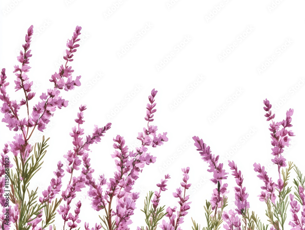 Naklejka premium Heather flowers