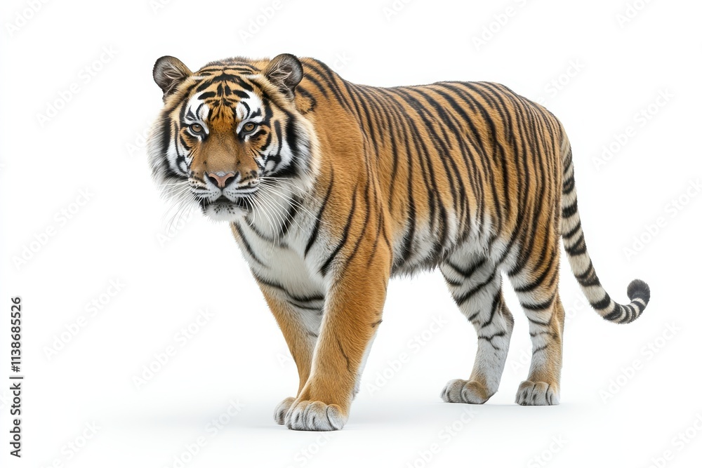 Fototapeta premium Striking Tiger in Studio Setting
