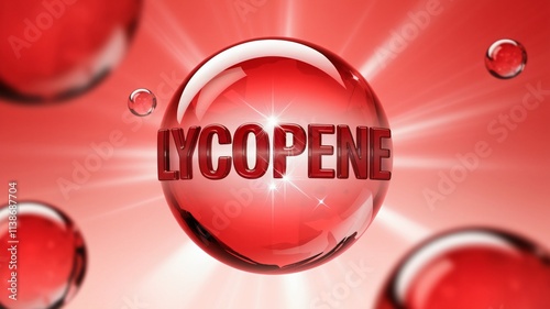 3D red lycopene