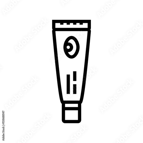 eye cream men cosmetic line icon vector. eye cream men cosmetic sign. isolated contour symbol black illustration