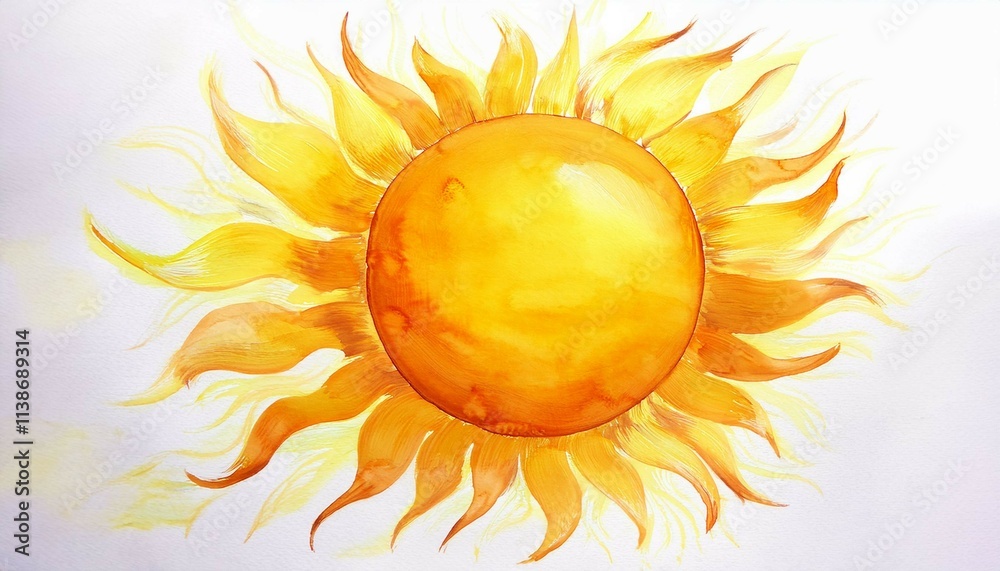 Naklejka premium sun illustration