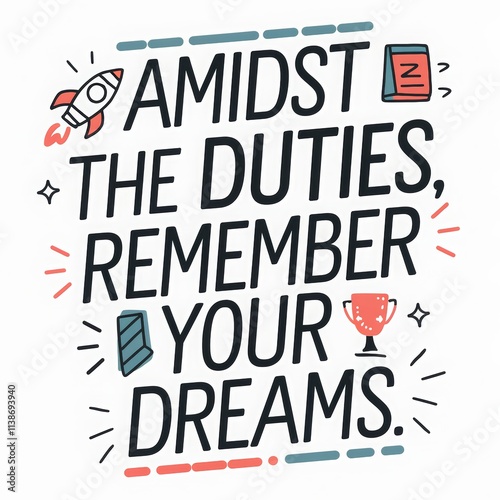 Inspirational quotes about love and stress relief with quirky hand lettering and minimalistic design elements