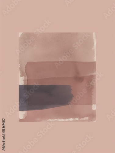 PANTONE 17-1230 Mocha Mousse Nordic Abstract Minimalist Art