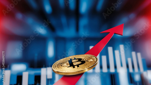 Bitcoin experiences a surge in value against a backdrop of modern financial trends and digital innovation