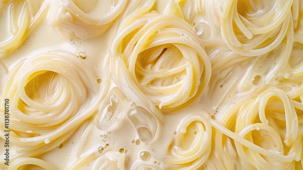 Creamy spaghetti in Alfredo sauce, close-up of pasta with rich and velvety texture, minimalist food styling, gourmet Italian dish, white background, comfort food photography
Creamy spaghetti in Alfredo sauce, close-up of pasta with rich and velvety texture, minimalist food styling, gourmet Italian dish, white background, comfort food photography