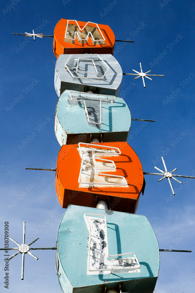 © Julien McRoberts - Old Motel sign. Mina, Nevada, USA
