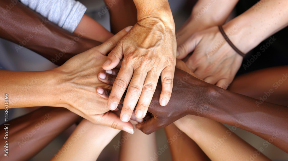 group of diverse people holding hands, business group of diverse people holding hands, business