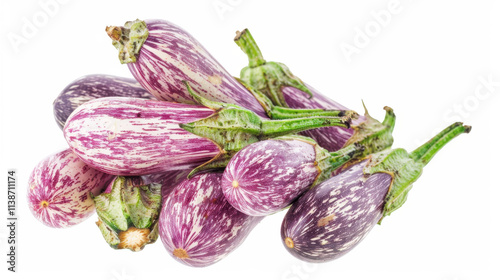 Wallpaper Mural purple eggplant isolated on white Torontodigital.ca