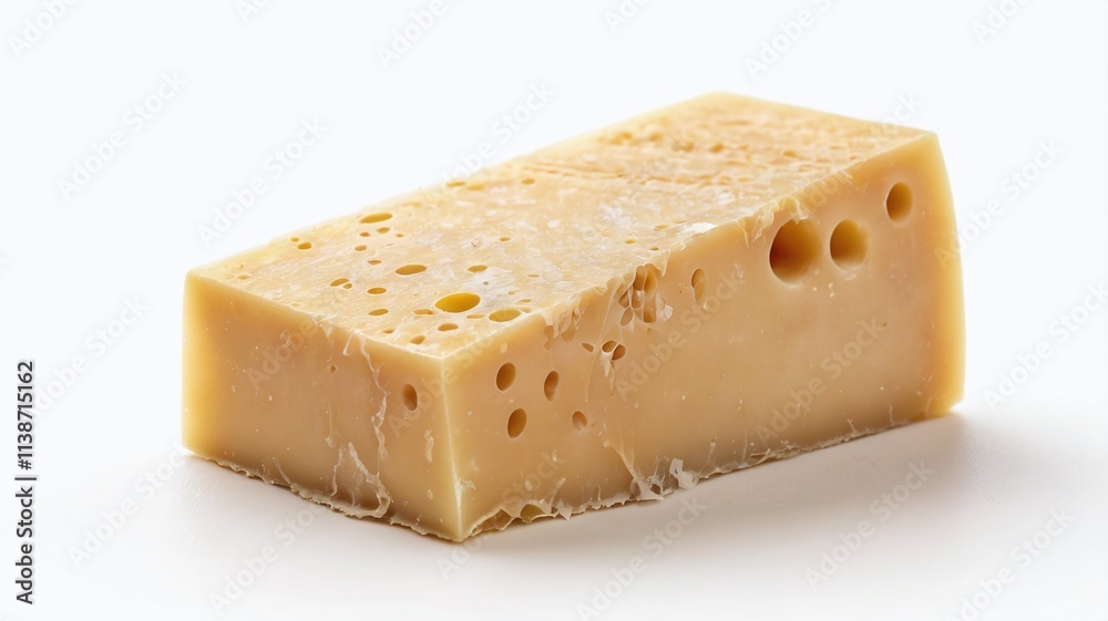 Piece of parmesan cheese isolated on white background. Parmesan or Grana Padano shards. Package design element top view. Flat lay. Piece of parmesan cheese isolated on white background. Parmesan or Grana Padano shards. Package design element top view. Flat lay.