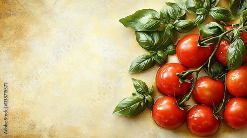 A chef skillfully arranges roasted tomatoes on a tray, adding a garnish of fr...