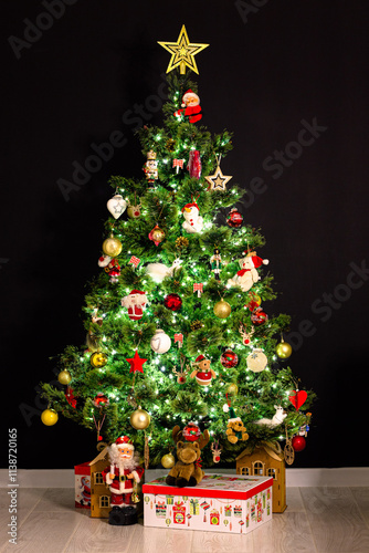 christmas tree with gifts
