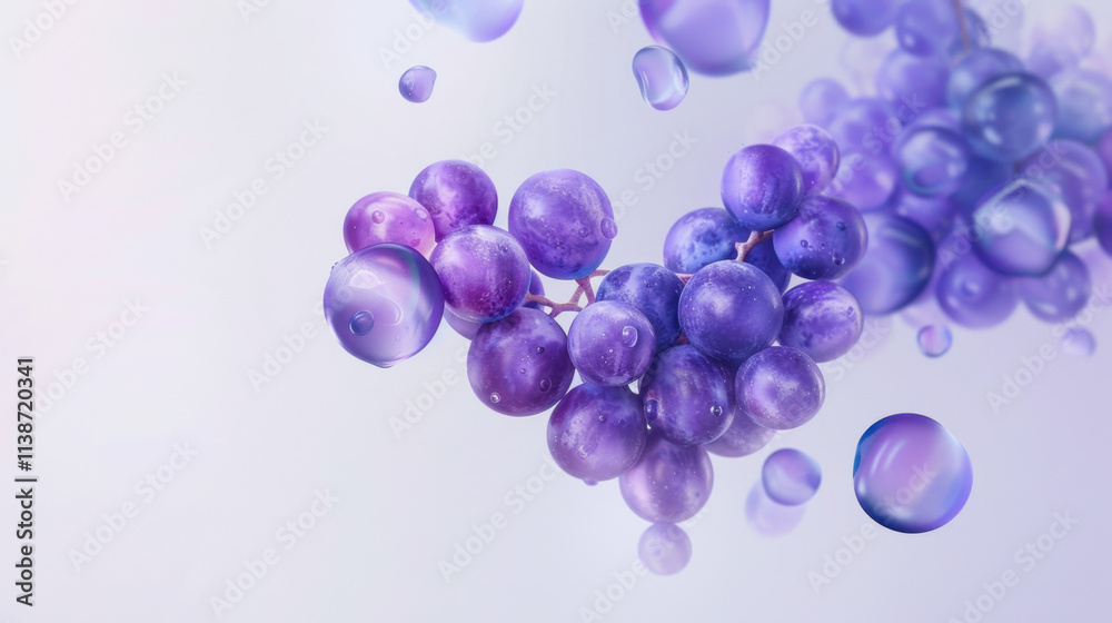 purple grapes isolated on white purple grapes isolated on white