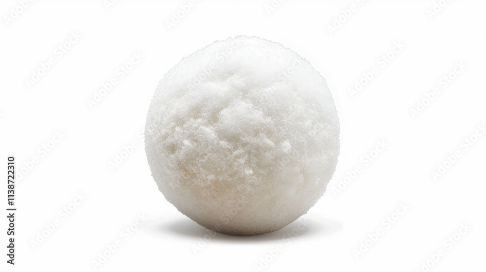 white snow ball isolated on white white snow ball isolated on white