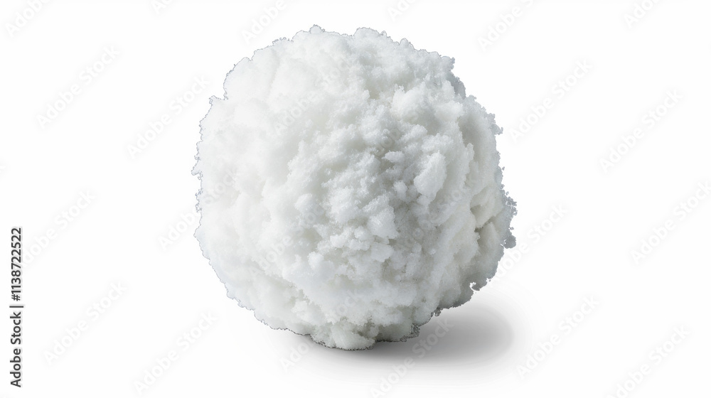 white snow ball isolated on white white snow ball isolated on white