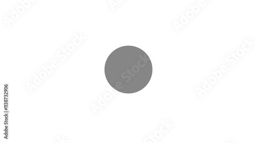 gray wiggling cirlce on white background video photo