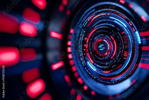 A contemporary illustration showcasing an internet connection with an abstract representation of science and technology, rendered in a lifelike manner as if taken by an HD camera.