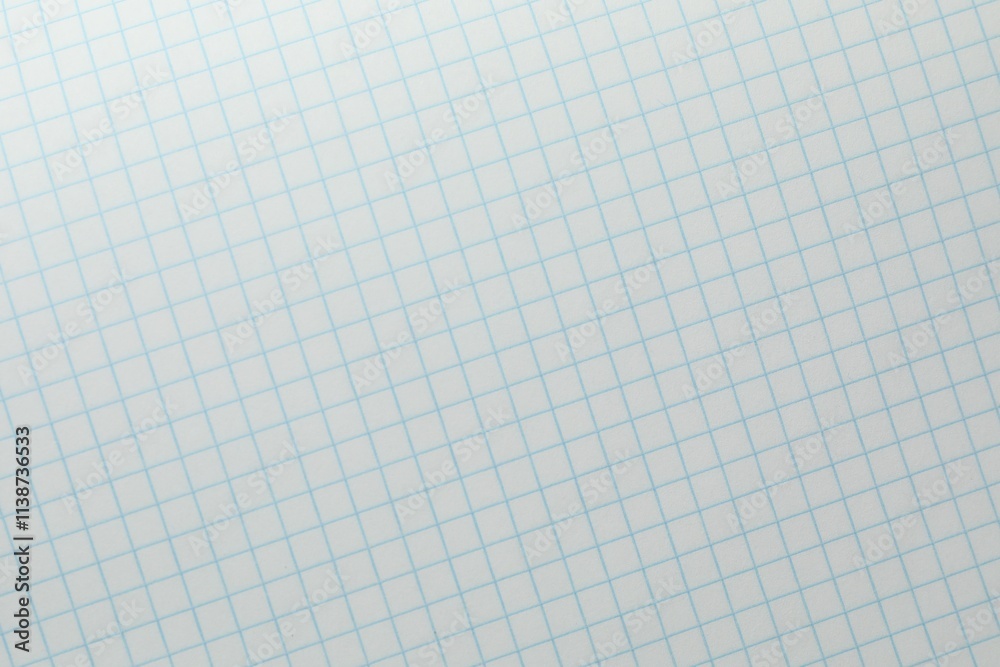 Checkered copybook sheet as background, top view. School stationery Checkered copybook sheet as background, top view. School stationery