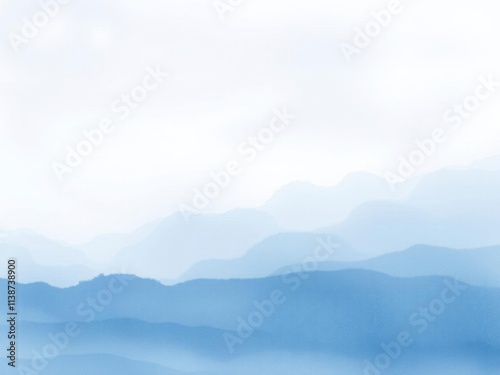 Soft and ethereal light blue abstract background resembling a tranquil ocean surface, tranquil, dreamy, calming