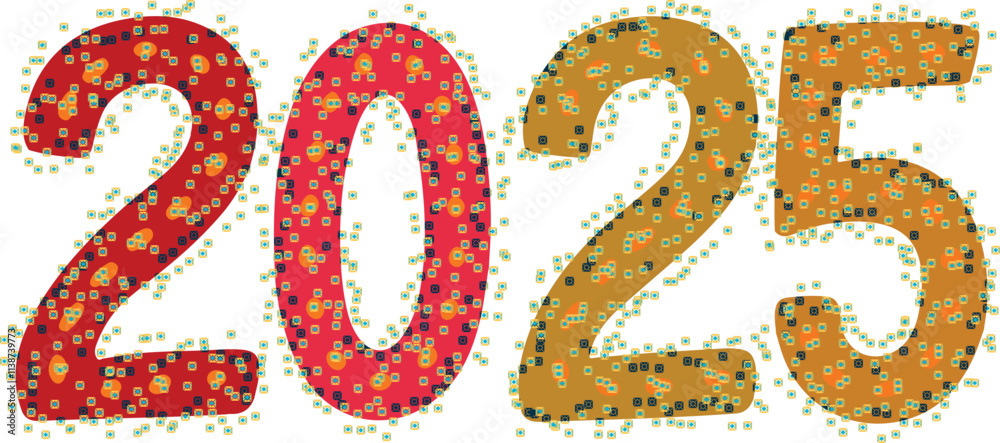 Colorful 2025 new year celebration with falling confetti
Colorful 2025 new year celebration with falling confetti
